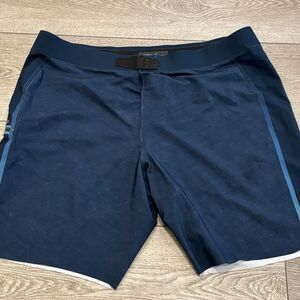 O'Neill Board Shorts Mens 40 Blue Hyperfreak Hydro No Tie Fly Stretch Zip Swim